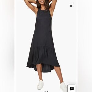 Sweaty Betty Ace Racerback Midi Dress, Black, Size Medium